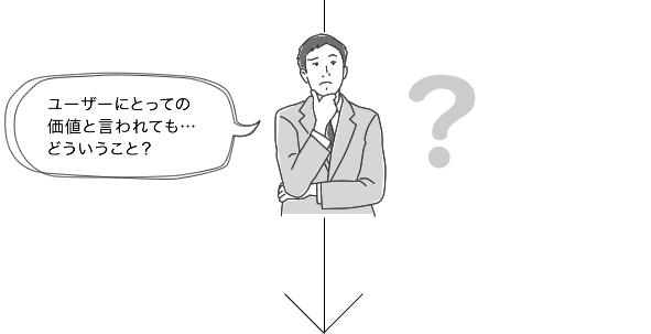 ユーザーにとっての価値と言われても…どういうこと？