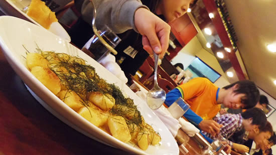 棚田米ニョッキを食べました