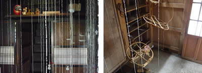 かつて生活があった家の中