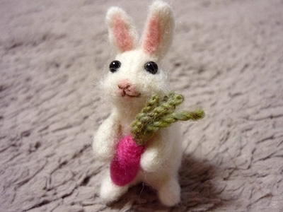 羊毛のウサギさん